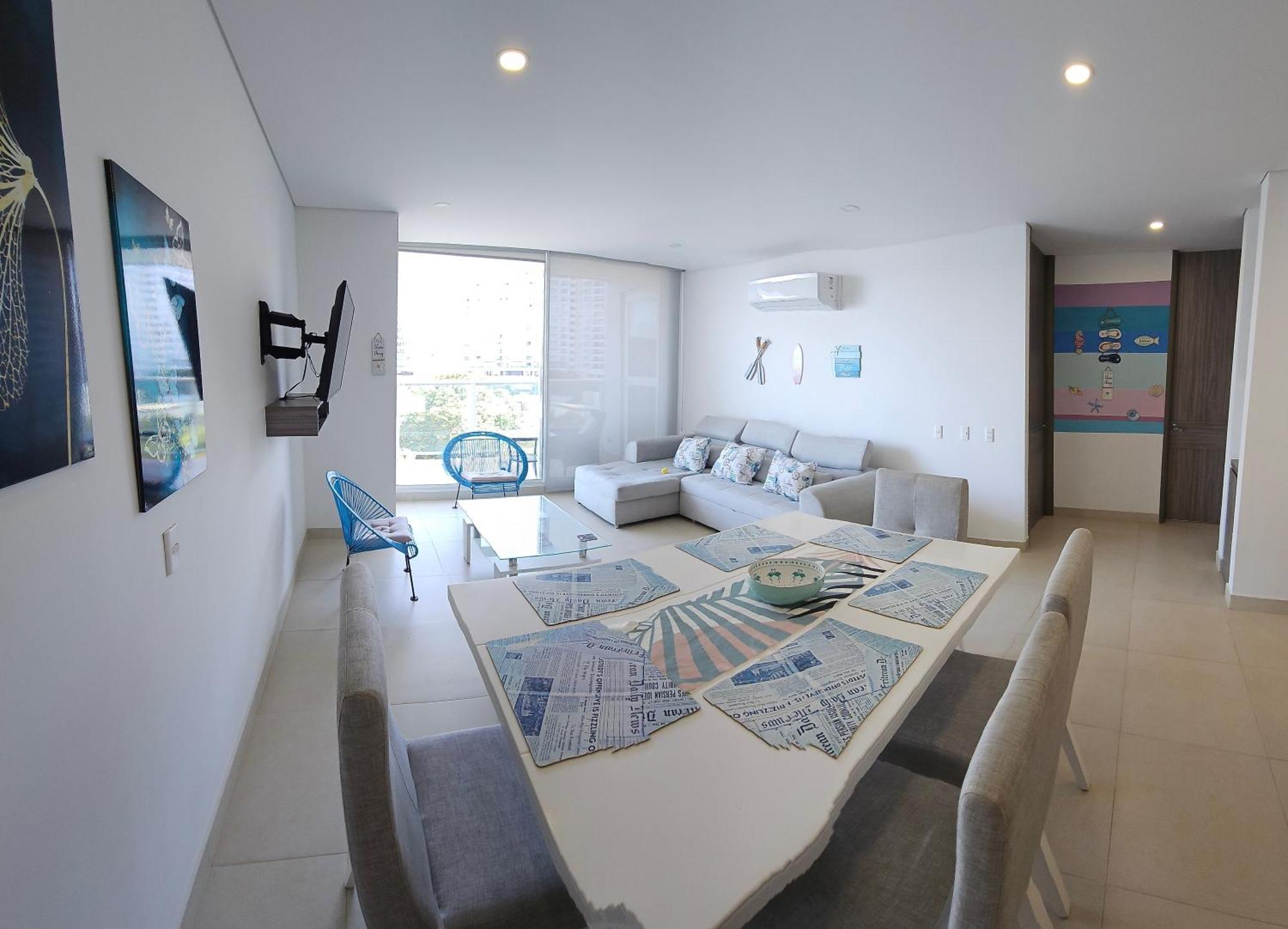 Apartment Acogedor Frente Al Mar Wind Playa Salguero Santa Marta (Magdalena)