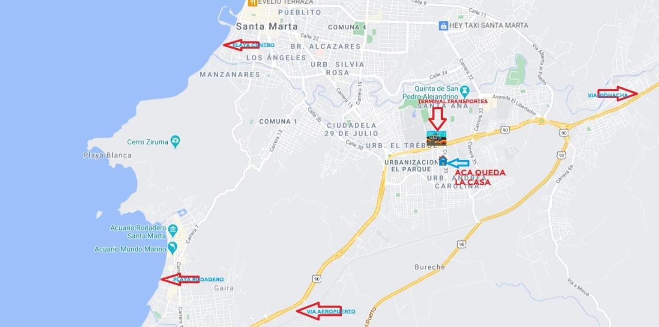 Muy Economico En Casa Completa Cerca Al Terminal De Buses, Visite Santa Marta Sin Invertir Grandes Sumas En Alojamiento Holiday home