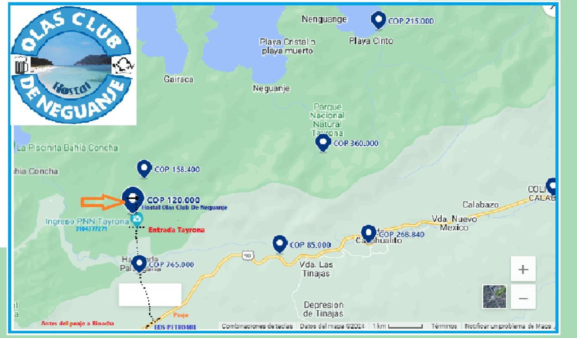 Casa rural Olas Club De Neguanje -tayrona Santa Marta (Magdalena)